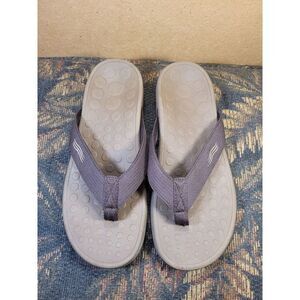 Orthaheel Unisex Brown and Tan Wave Toe Post Sandals- Size M7//W8